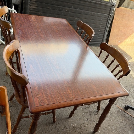 アンティーク調テーブルセット中古品 (もったいないズクラブ) 土橋の