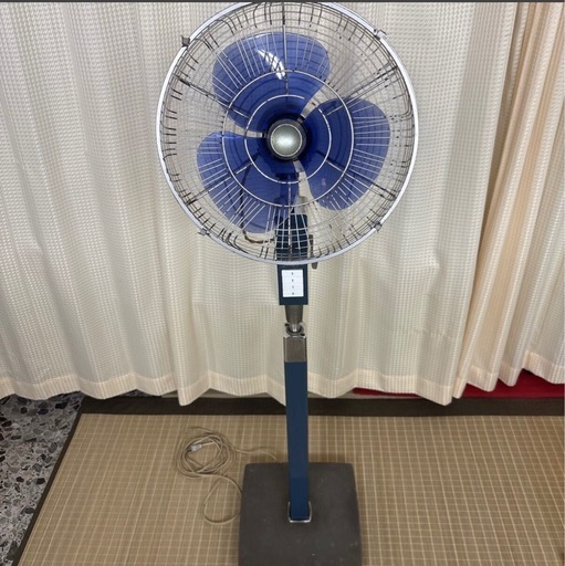 三菱 MITSUBISHI 昭和レトロ 扇風機 Living Fan 動作品 青羽根 (bmw