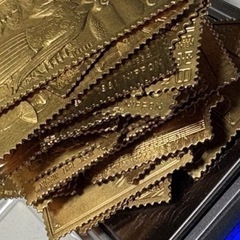 希少松本徽章工業純金金属工芸品500g以上！純金/純銅プレートまとめて