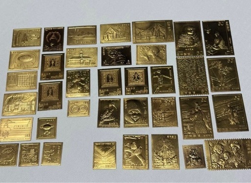 希少松本徽章工業純金金属工芸品500g以上！純金/純銅プレートまとめて