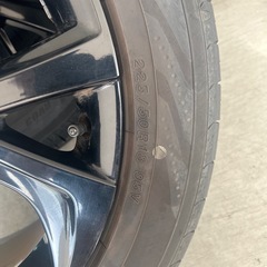 225/50r18ノーマルタイヤヨコハマ28週2023年製とアルミホイール純正トヨタ4本セットの画像