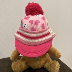【中古品】【美品】2点　ミキハウス　ベビーフード&キャップの画像