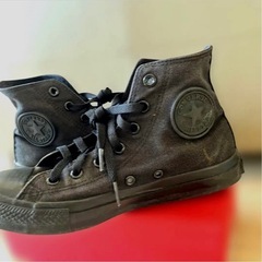 CONVERSE オールスター ハイカット オールブラック 24.5cmの画像