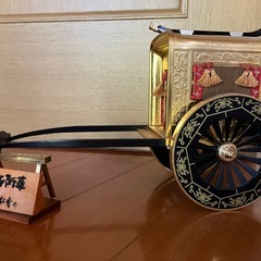 御所車  ミニチュア インテリア  ひな祭りの画像