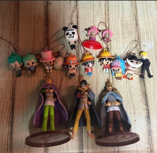 【L】ワンピースキーホルダーまとめ売り ☆ ワンピースONE PIECE キーホルダーフィギュアまとめ売り☆ (ぽる