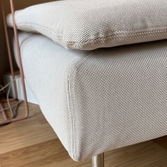 IKEA SÖDERHAMN オットマン ライトベージュの画像