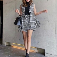 Sheller veilイレギュラーヘムジャケット&veil ショートパンツの画像