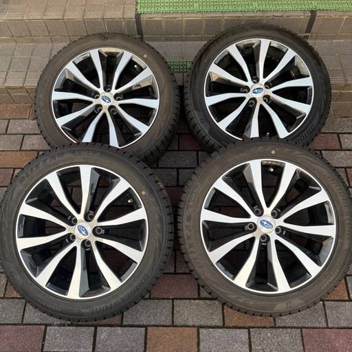 215/50R17ブリヂストンスタッドレスホイールセットスバル純正