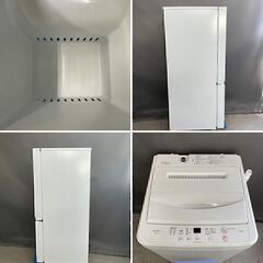 M3053【3ヶ月保証・型番まで明記】家電3点セット 冷蔵庫156L＋洗濯機7.0kg＋電子レンジ 35,000円／本庄市配送設置無料の画像