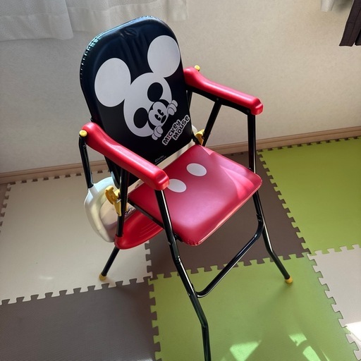 ミッキーマウス折りたたみ椅子 (A.K.M) 長苗代のキッズ用品の中古