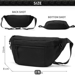 🎒新品‼️多機能で使いやすい！黒のショルダーバッグをお譲りします。の画像
