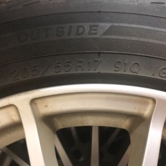 ホイール205/55R17 PCD112 スタッドレス4本の画像