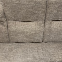 ニトリ3人掛けソファ 布張りタイプ の画像