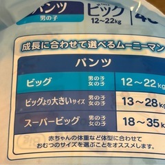 ムーニーマン　ビック　3パックの画像