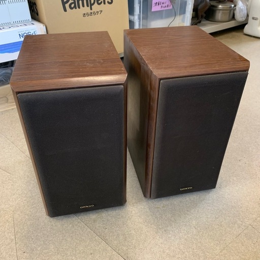 ONKYO D-072 スピーカー 2台セット 80W 6Ω オンキヨー 木目調 (えみ