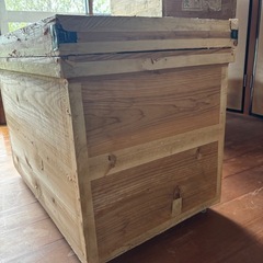 アンティーク】木製お茶箱② 衣装ケース 昭和レトロ ビンテージ (あや