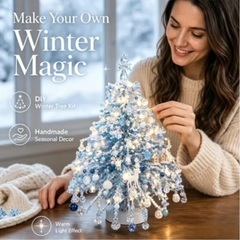 新品 未使用 🎄 クリスマスツリー 🎄 ライト付 DIY 手作り