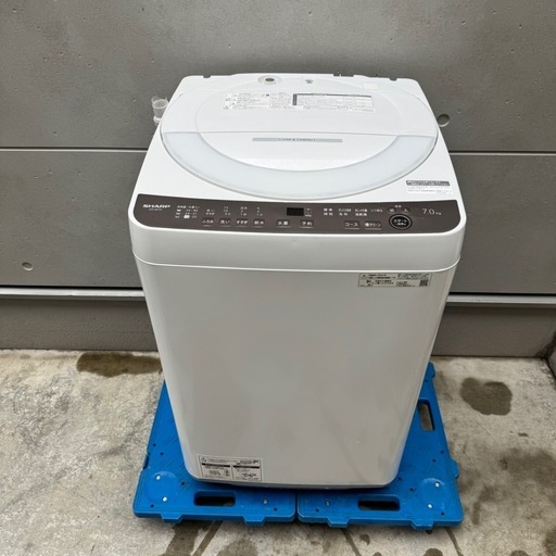 978⭐️分解洗浄済み☆2024年製☆シャープ洗濯機7KG 大型穴無し洗濯槽