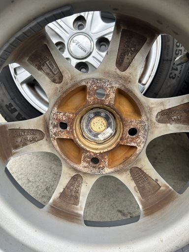バリ山夏タイヤ 155/65R13 4本 アルミ付き (さくま) 駒ケ根のタイヤ