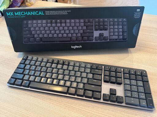 US配列】Logicool MX Mechanical 茶軸 ワイヤレスキーボード (capycaps