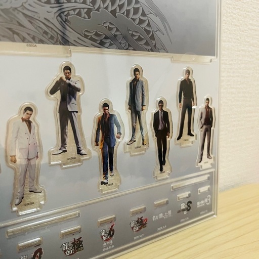 龍が如く 20周年記念 アクリルスタンドセット 歴代主人公 (しゅう) 旦
