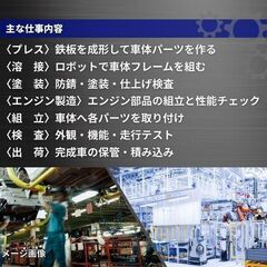 *正/契*自動車本体及び部品製造【国内最高時給単価2,800円スタート！！】寮費・光熱費・食費★全て0円！？★ 募集-盛岡の画像