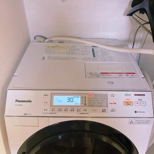 中古ドラム式洗濯機 乾燥機付き 洗濯10kg/乾燥6kg コンパクト Panasonic ドラム式洗濯乾燥機 10kg／乾燥6kg (つばき) 藤崎宮前の生活