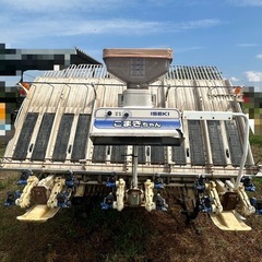 イセキ 田植え機 PZ63-HGRLF 6条773時間 ガソリン さなえZターン さなえZロータ 施肥機 中古 引き取り限定の画像