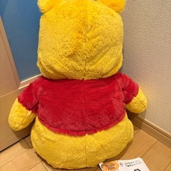 【250円以上を2点で50円引き】 ②新品未使用 特大プーさん ディズニー 約50cm クレーンゲーム獲得品❁¨̮の画像