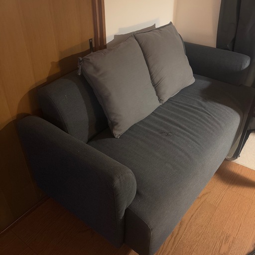 IKEA 2人掛けソファHEMLINGBY ヘムリングビー ダークグレー (りす