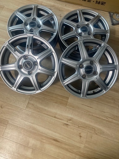 ブリヂストン ZART R7 14×4 1/2Jアルミホイール 4本 4穴 軽自動車 (koo