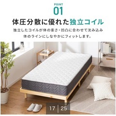 ダブルベッド　マットレスのみ　ニトリ　3ヶ月弱使用の画像