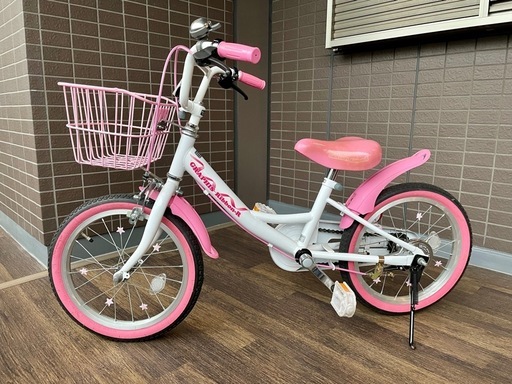 美品子ども用16インチ自転車☆補助輪、スタンド付き (miki) 浜田山の