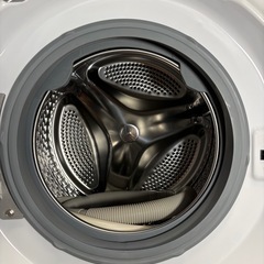 大阪市内配達設置可能‼️アイリスオーヤマ 7.5kgドラム式洗濯機（HD71-W/S・2019年製）温水洗浄・部屋干しコース・給排水ホース付き・清掃済み　の画像