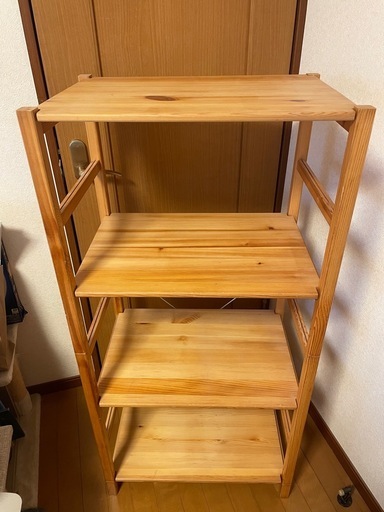 木製の棚 (なのぴこ) 剛志の収納家具《カラーボックス》の中古あげます