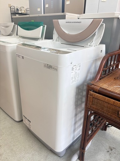 店2609-1211 SHARP 洗濯機 ES-KS70U 7.0kg 2018年製 キズ汚れあり