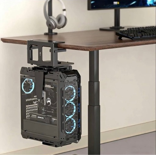 新品】デスクトップPC吊り下げブラケット 冷延鋼製・耐荷重30kg (Daz