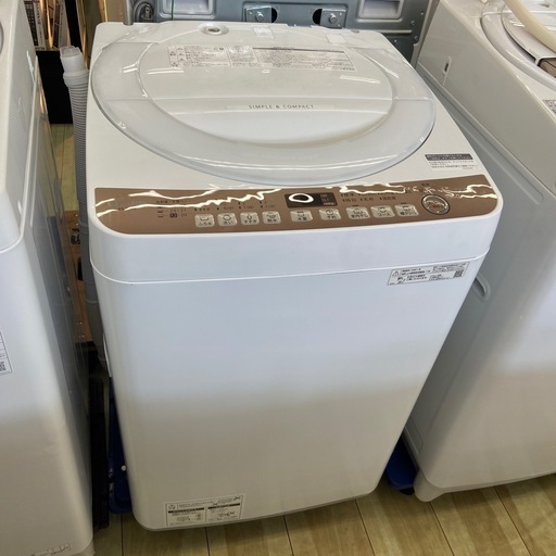 SHARP 7kg全自動洗濯機【リサイクルフカツ岡崎倉庫店】260925NM-2