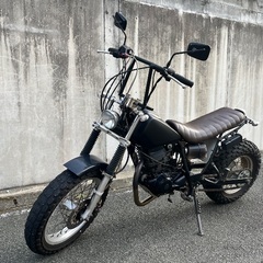 ヤマハ　TW225 フルカスタム　ブラックの画像