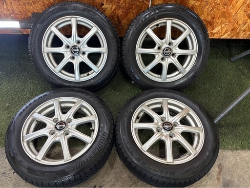 ⭐️155/65R14🌈ブリヂストンVRX2+アルミホイール4本セット🌈軽自動車