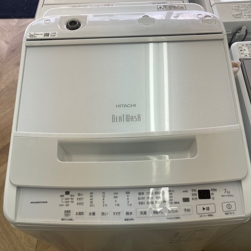711 洗濯機 7kg HITACHI 2022年製 BW-V70HE2 (BYREUSE) 出水の生活家電