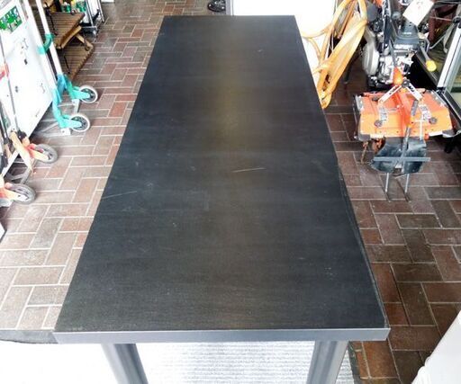 カウンターテーブル ブラック 120×45×H91cm 作業台 ディスプレイ