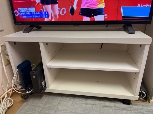 ニトリ テレビ台 ホワイト キャスター付き 幅67cm (大) 池ノ上の収納