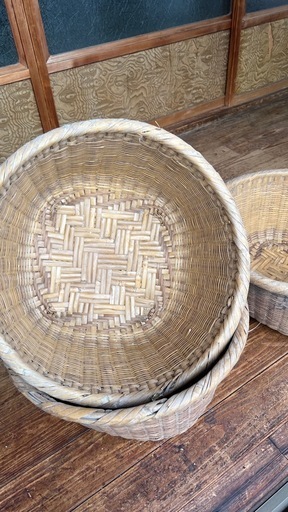 竹かご3個セット (り) 三咲のその他の中古あげます・譲ります