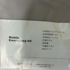 防災セット Mobile Emergency kit アートトワレの画像