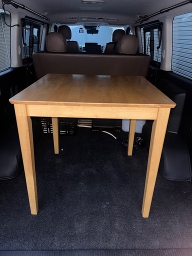 木製 ダイニングテーブル 75×75cm 2人用 ナチュラル (Yさん) 大阪の