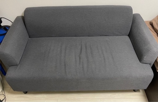 IKEA HEMLINGBY ヘムリングビー 2人掛けソファ、クニーサダークグレー