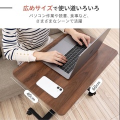  新品未開封　昇降式 サイドテーブル 机 折りたたみの画像