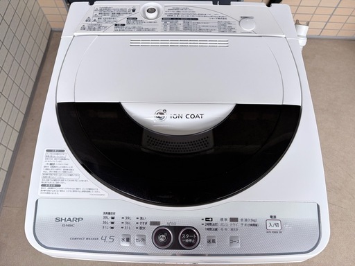 洗濯機SHARP 全自動洗濯機 4.5kg (xyz007) 幕張豊砂の生活家電《洗濯機