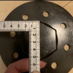 【未使用】オーガ アタッチメント 変換ジョイント 六角軸50mm 太陽光 杭打ち機 スクリュー杭 重機パーツの画像
